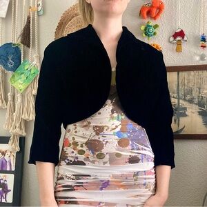 VTG 1960s velvet cropped jacket